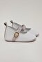 Luna Genuine Leather Baby Girl Ballerinas White Pearlescent