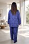 Buttoned Hidden Pocket Detail Jacket with Elastic Waist and Pockets Pocketed Lon Large Size Cotton Cotton Set - 7