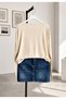 Women's Clothing Blouse Knitwear Sweater Off Shoulder Thin Viscose Knitwear Knitted Sweater
