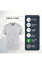 V Neck T Shirt for Men -100% Combed Cotton , Grey - 5