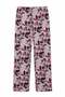 Egyptian Women's Viscose Floral Bottom Pajamas Dusty Rose - 3