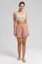 Egyptian Women's Knitted Strappy Short Set Salmon - 5