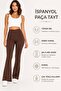 High Waist piped Flared Leggings - t Shaping / Sculpting Pants Look Leggings - 5