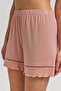Egyptian Women's Knitted Strappy Short Set Salmon - 7