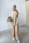 Sparkling Mercerized Hijab Set of 2 - Milky Brown
