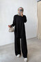 Shiny Mercerized Hijab Set of 2 - Black