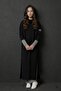 Black Hooded Tunic Dress and Pants Girls' 3-Piece Set 24745 - 3