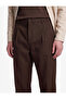 Pocketed Viscose Blend Pleated Fabric Trousers - 4