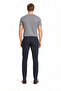 Navy Blue Side Pocket Open Leg Self Patterned Slim Fit Trousers 1003255152 - 2