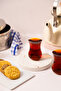 Pure imported thin glass 6-piece tea cup set 120 cc