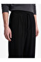 Comfortable Fit, Pockets, Elastic Waist, Wide Leg Fabric Trousers - 4