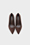 Rhonda Mid Heel Daily Chic Lined Genuine Leather Stiletto - 5