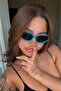 Premium Y2k Sunglasses Blue - Black