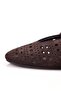 Brown Perforated Ballerinas 26023 - 3