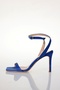 Blue Single Strap Heeled Sandals 25034 - 3
