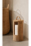 Loom Rattan Toilet Paper Holder – Hanging Bathroom Organizer with Lid