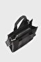 Women's Bag Black Canvas Cross Strap Shoulder Bag - 4