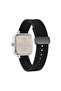 Sleek Men’s Analog Watch – Square Dial, Japanese Elite Y121 Quartz Movement, Silicone Strap & Stainless Steel Case Back – Silver Case - 3