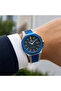 C1 Men’s Ultra-Thin Octagonal Stainless Steel Watch – Blue/Silver Case - 6