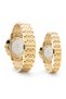 Signature Couple Watches Set for Men & Women – Elegant Tone Matching Couple Quartz Watches – Gold Case - 3