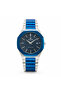 C1 Men’s Ultra-Thin Octagonal Stainless Steel Watch – Blue/Silver Case