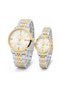 Signature Couple Watches Set for Men & Women – Elegant Tone Matching Couple Quartz Watches – Gold/Silver Case - 2