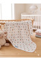 Newborn Baby Blanket Cotton Single-Layer Ribbed Combed Cotton Stroller Cover 80*90