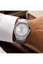 Legacy Men’s Analog Quartz Watch | Octagonal-Inspired Case, Date Display, Luminous-Style Hands & Integrated Metal Bracelet – Silver Case - 5