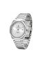 Legacy Men’s Analog Quartz Watch | Octagonal-Inspired Case, Date Display, Luminous-Style Hands & Integrated Metal Bracelet – Silver Case - 2