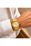 Legacy Men’s Analog Quartz Watch | Octagonal-Inspired Case, Date Display, Luminous-Style Hands & Integrated Metal Bracelet – Gold Case - 6