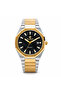 Legacy Men’s Analog Quartz Watch | Octagonal-Inspired Case, Date Display, Luminous-Style Hands & Integrated Metal Bracelet – Gold/Silver Case