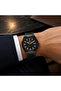 Legacy Men’s Analog Quartz Watch | Octagonal-Inspired Case, Date Display, Luminous-Style Hands & Integrated Metal Bracelet – Black Case - 6