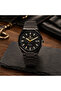 Legacy Men’s Analog Quartz Watch | Octagonal-Inspired Case, Date Display, Luminous-Style Hands & Integrated Metal Bracelet – Black Case - 5
