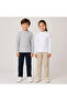 Girls' and Boys' 3-Piece Long Sleeve Half Turtleneck Bodysuit - Black, Gray, White - 3