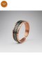 100% Handmade Copper |   Copper Black Dot Motif Adjustable Ring |   100% Handmade Copper