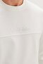 Embossed Printed Green Crew Neck Sweatshirt - 7