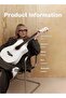 38 Inch Acoustic Guitar Starter Set, Full Kit with Gig Bag and Tuner for Beginners, White - 2