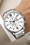 Steel Cord&Case Calendar Men Wrist Watch+Bracelet Silver-White Zmdk1133 - 3