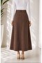 Medium Size Lycra Gabardine Skirt Antique Brown - 8