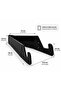 Phone Tablet Stand V Model Black – Adjustable Acrylic Stand - 3