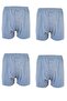 Set of 4 Men's Buttoned Boxers Economical 100% Cotton Long Johns - 2