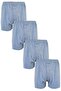 Set of 4 Men's Buttoned Boxers Economical 100% Cotton Long Johns