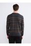 Esvab • Modern & Distinctive Zero Roba Collar Striped Men's Knitwear Sweater - 5