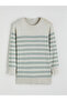 Rmz Gi̇yi̇m Farkiyla Zero Roba Collar Striped Women's Knitwear Sweater - 6