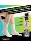 4 Pairs of Organic Cotton Diabetic Flexible Women's Men's Ecru Socks - 3