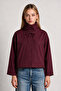Short Poplin Trench Coat Lby0069 Bordo - 4