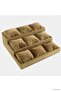 Spt-Gld 3-Step Anfora Fabric Padded Stand (54105) Brown