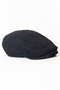 Men's Cap - Arden Black Herringbone Cap - Standard Size M-L Compatible Hat - 4