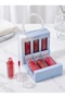 3-Piece Moisturizing Lip Gloss Set with Pearl Suitcase Box Sylphy - 3
