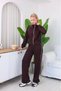 Women's Piping Detailed Zippered High Collar Two-Piece Tracksuit Set - 4